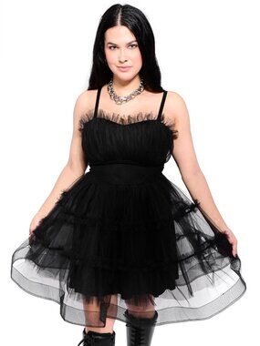 Foxblood Veronica Party Dress, XS